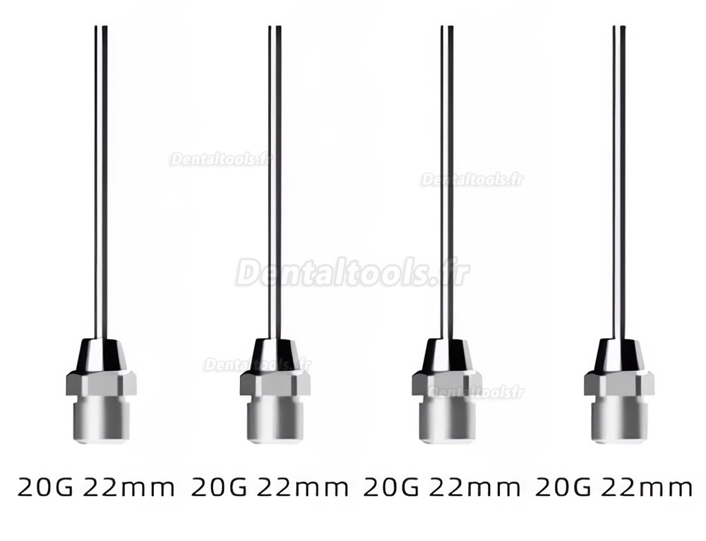 4 pi&egrave;ces aiguilles pour pistolet gutta-percha compatible Woodpecker Fi-G